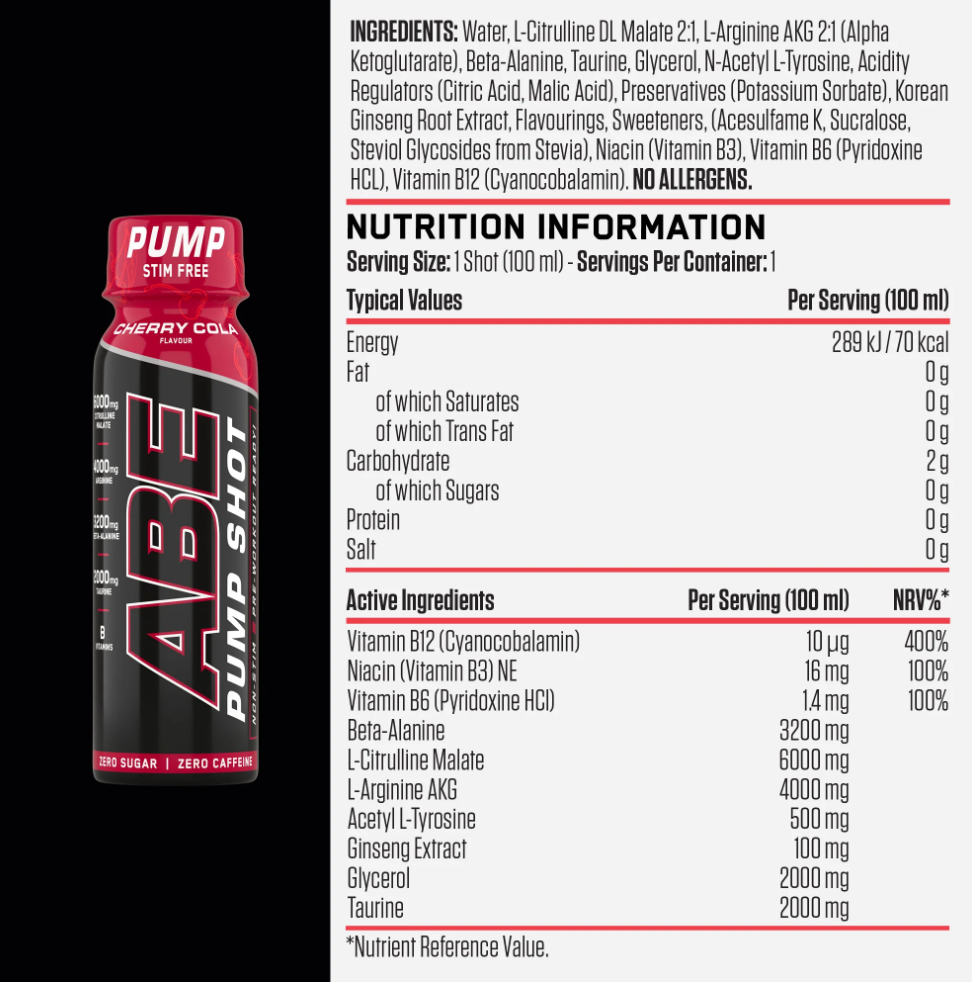 Continutul - Applied ABE Pump Shot 100ml 2